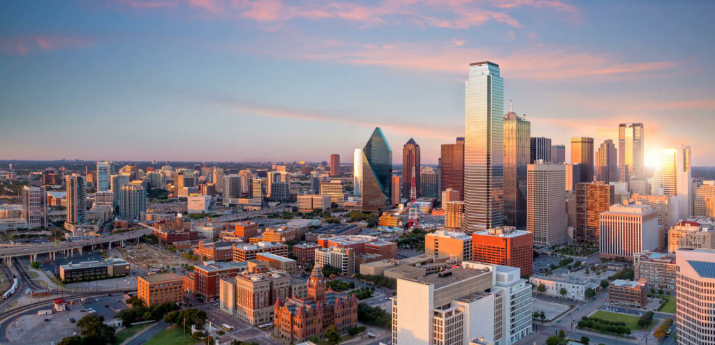 Dallas business lawyer skyline